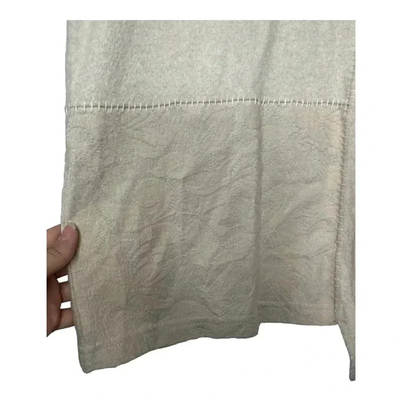 Anthropologie Saturday Sunday Light Pink Cream Long Sleeve Sweater Lace … - Picture 2 of 8